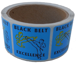 Black Belt Excellence Stickers